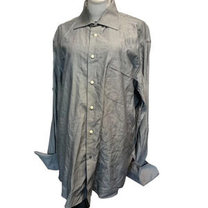 Ben Sherman men's dress shirt with french cuffs 16 34-35,